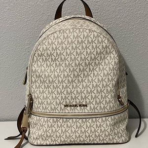 Michael Kors Backpack (white/brown)